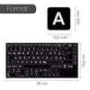 Tastaturaufkleber Deutsch I Schwarze Tastaturaufkleber mit Produktbild-Vorschau 2