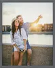Bilderrahmen Fotorahmen Kunststoff grau 21x29,7 cm Produktbild-Vorschau 1