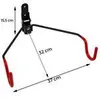 klappbare Fahrrad-Wandhalterung mit Rahmenschutz inkl. Produktbild-Vorschau 4