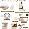 25cm Rattan Gärkorb Set 10-teilig – Komplettes Brotback-Set Produktbild-Vorschau 2