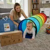 180x45x45cm Regenbogen Kriechtunnel, Krabbeltunnel für Produktbild-Vorschau 6