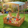 FCH Sandkasten mit Dach & Sitzbänken ,Kindersandkasten, Produktbild-Vorschau 1