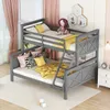 Merax patrová postel 90x200cm/140x200cm s ochranou proti Náhled obrázku produktu 8