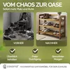 CASARIA® Schuhregal mit 3 Ebenen 85x26x62cm Produktbild-Vorschau 7