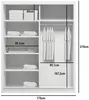 Geräumiger Kleiderschrank mit Spiegel 175/215 ENRIQUE – Produktbild-Vorschau 2