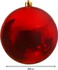 Bruchfeste Outdoor XL Weihnachtskugel Christmas Red rot Ø Produktbild-Vorschau 3