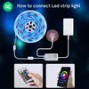 Nous F1 smart Tuya Wi-Fi RGB LED strip, 5 meters Náhľad obrázku produktu 14