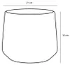 Mica Decorations Blumentopf - weis - matt - Keramik - Produktbild-Vorschau 6