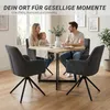 Homestyle4u Jedálenský stôl 80x80 cm dub kov čierny Náhľad obrázku produktu 6