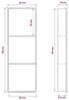 vidaXL Duschnische Weiß 90 x 30 x 9,5 cm Edelstahl Produktbild-Vorschau 8