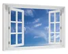 Wallario Wandbild mit Fenster-Illusion: Blauer Himmel mit Produktbild-Vorschau 2