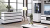 Sideboard Anrichte 161 cm weiß - anthrazit - CAMPANIA - Die Produktbild-Vorschau 2