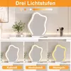 Comò da trucco Merax con specchio a LED, tavolino da trucco Anteprima dell’immagine prodotto 8