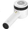 A white lint remover with a black accent band and a detachable handle is shown against a white background. Produktbild-Vorschau