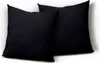2er Pack Kissenbezug Kissenhülle 40x40 cm schwarz Uni Produktbild-Vorschau 1