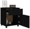 vidaXL Mobiele archiefkast met wielen, zwart, 45x38x54 cm Productafbeelding-voorbeeld 4