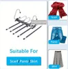 A collage showing a multi-tiered hanger and examples of items it can hold. Anteprima dell’immagine prodotto