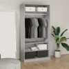 vidaXL Szafa szara Sonoma 100x50x200 cm Materiał Podgląd zdjęcia produktu 9