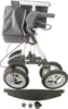 A side view of a white and gray rollator walker with a black bag attached, shown against a white background. Náhľad obrázku produktu