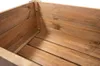 Close-up view of the interior corner of a wooden planter box. Produktbild-Vorschau