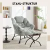 Fauteuil en flanelle, fauteuil à oreilles avec 1 Voir les images du produit 2