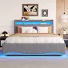 A bedroom scene featuring a bed with LED lighting. Náhľad obrázku produktu