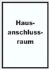 Hausanschlussraum Schild mit Text HAR hochkant A1 Produktbild-Vorschau 1