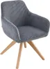 HOMLA PEMA Kordstuhl dunkelgrau 56x60x82 cm Produktbild-Vorschau 1