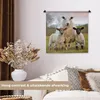 MuchoWow® Wandteppich Wandbehang Schafe - Natur - Schwarz - Produktbild-Vorschau 2