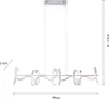JUST LIGHT LED Pendelleuchte CURLS dimmbar per Produktbild-Vorschau 4