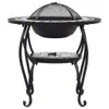 vidaXL Table de feu Mosaïque céramique noir et blanc 68 cm Voir les images du produit 5