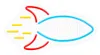 Forever Light Neon PLEXI LED ROCKET multicolor NNE18, Produktbild-Vorschau 1