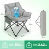 Sekey Campingstuhl Gepolstert Klappstuhl Camping Faltstuhl Produktbild-Vorschau 5