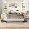 INONEFT Polsterbett 140x200cm mit LED und USB, Schlafsofa Produktbild-Vorschau 11