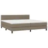 vidaXL Boxspringbett mit Matratze & LED Taupe 200x200 cm Produktbild-Vorschau 3
