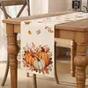 Tischläufer Herbst Orange Blätter Kürbisse 33x183 cm Produktbild-Vorschau 1