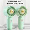 Kleiner Tischventilator USB aufladbar 3 Modi 500mAh Akku Produktbild-Vorschau 2