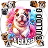 Opłatek Na Tort 20Cm - Psy Bulldog Dekoracja Urodzinowa + Podgląd zdjęcia produktu 1