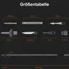 Wanderstock aus Aluminium 100cm - Trekkingstock 5-teilig Produktbild-Vorschau 2