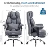 Ergonomischer Bürostuhl aus Stoff mit Fußstütze, Produktbild-Vorschau 6