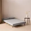 sweeek - 2-Sitzer-Sofa mit Stoffbezug, Holzfüße - Hellgrau Produktbild-Vorschau 8