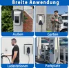 A collage of four images showing different applications of a wallbox charging station protector. Voir les images du produit