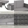 Canapé de jardin CORFOU modulable - gris Voir les images du produit 5