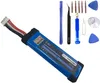 A blue battery pack and a set of electronic repair tools are arranged on a white background. Produktbild-Vorschau