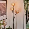 Lerici Stehlampe aus Metall/Glas in Schwarz/Bernstein/Klar Produktbild-Vorschau 9