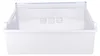 A white refrigerator drawer with icons for food storage. Produktbild-Vorschau