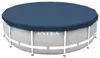 Intex Deluxe Pool Abdeckplane Rund Frame Ø 457 cm Blau Produktbild-Vorschau 1