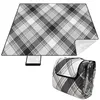 EBRAN TRADE Picknickdecke 200x200 cm Grau-Schwarz, Produktbild-Vorschau 5