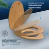 CASARIA® Abattant WC Frein de Chute Forme O en Bois MDF - Voir les images du produit 3