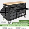 Werkstattwagen DELUXE 12 Schubladen 123 cm Breite Produktbild-Vorschau 5